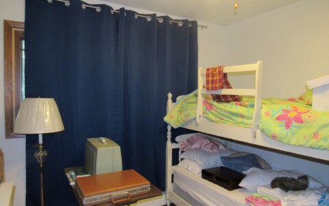 Closed curtains
