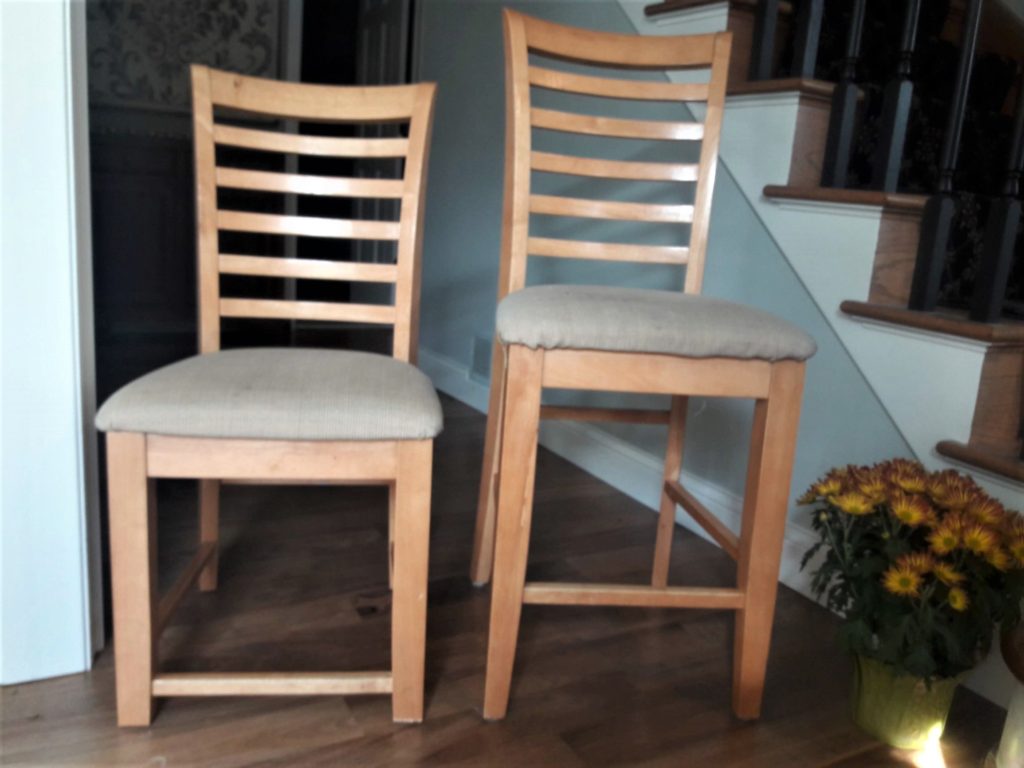 Updating my dining room chairs - Comparing bar height and regular height chairs