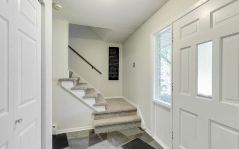 Add a focal point at the top of stairways to draw buyers forward and discover more.