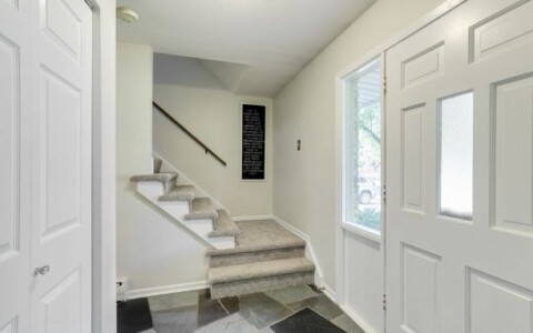 Add a focal point at the top of stairways to draw buyers forward and discover more.